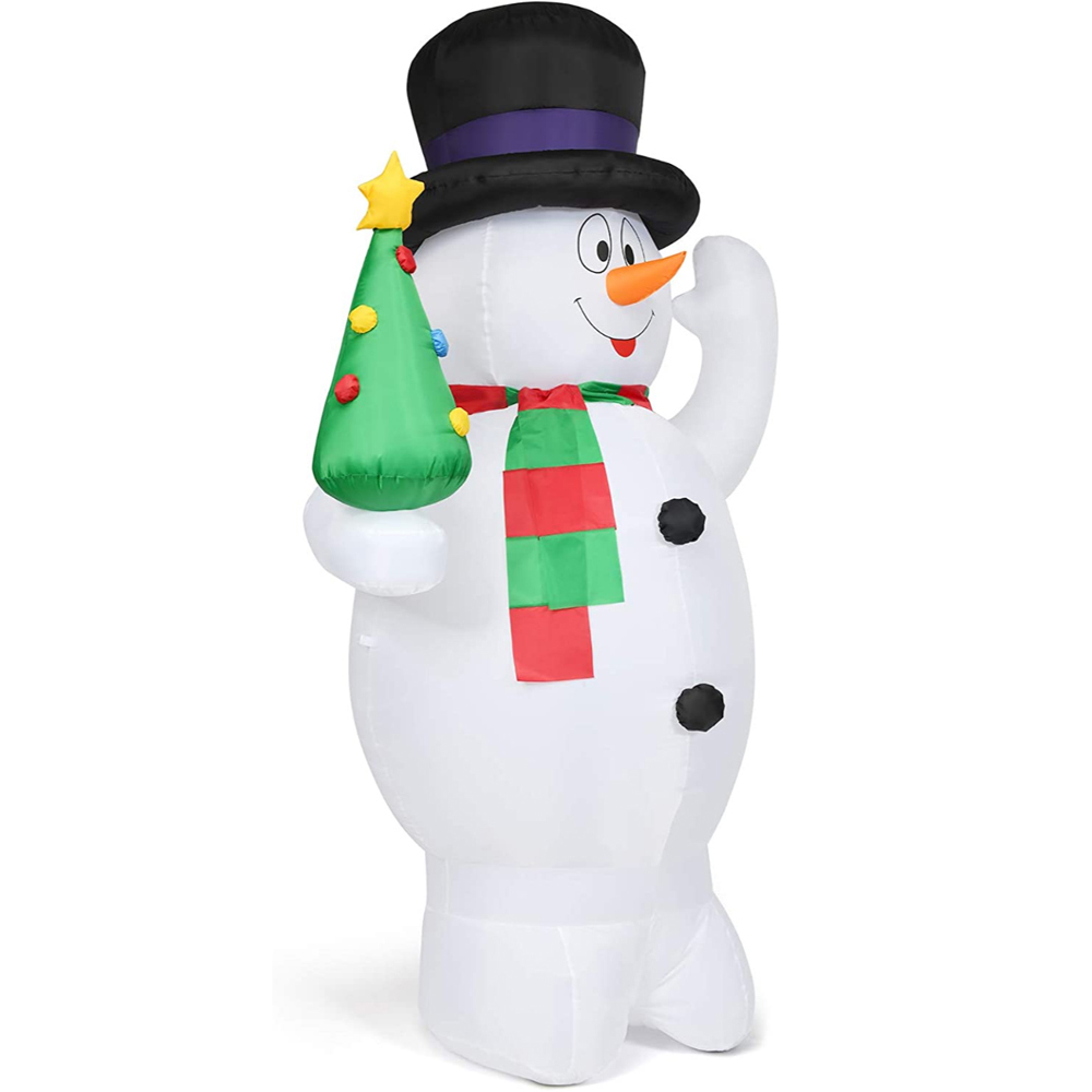 Costway Snowman LED Inflatable Outdoor Christmas Decoration 7.9ft Image 2