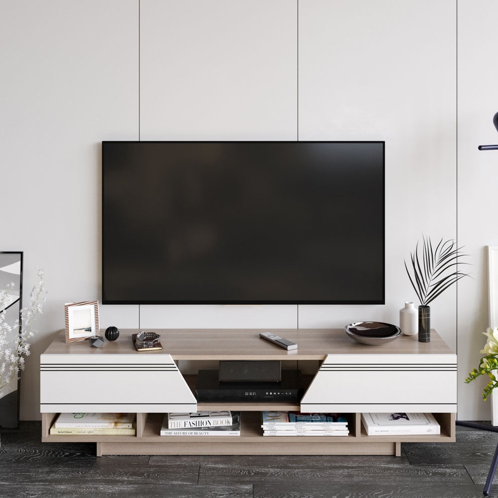 Decorotika Aspatria White and Cordoba TV Unit Image 4