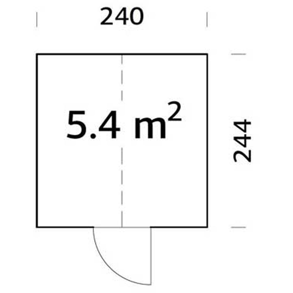 Palmako Emilia 7.9 x 8ft Glasshouse Image 8