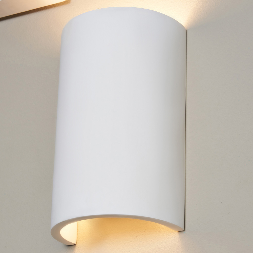 Inlight Pudina Paintable Plaster Up and Down Wall Light Image 2