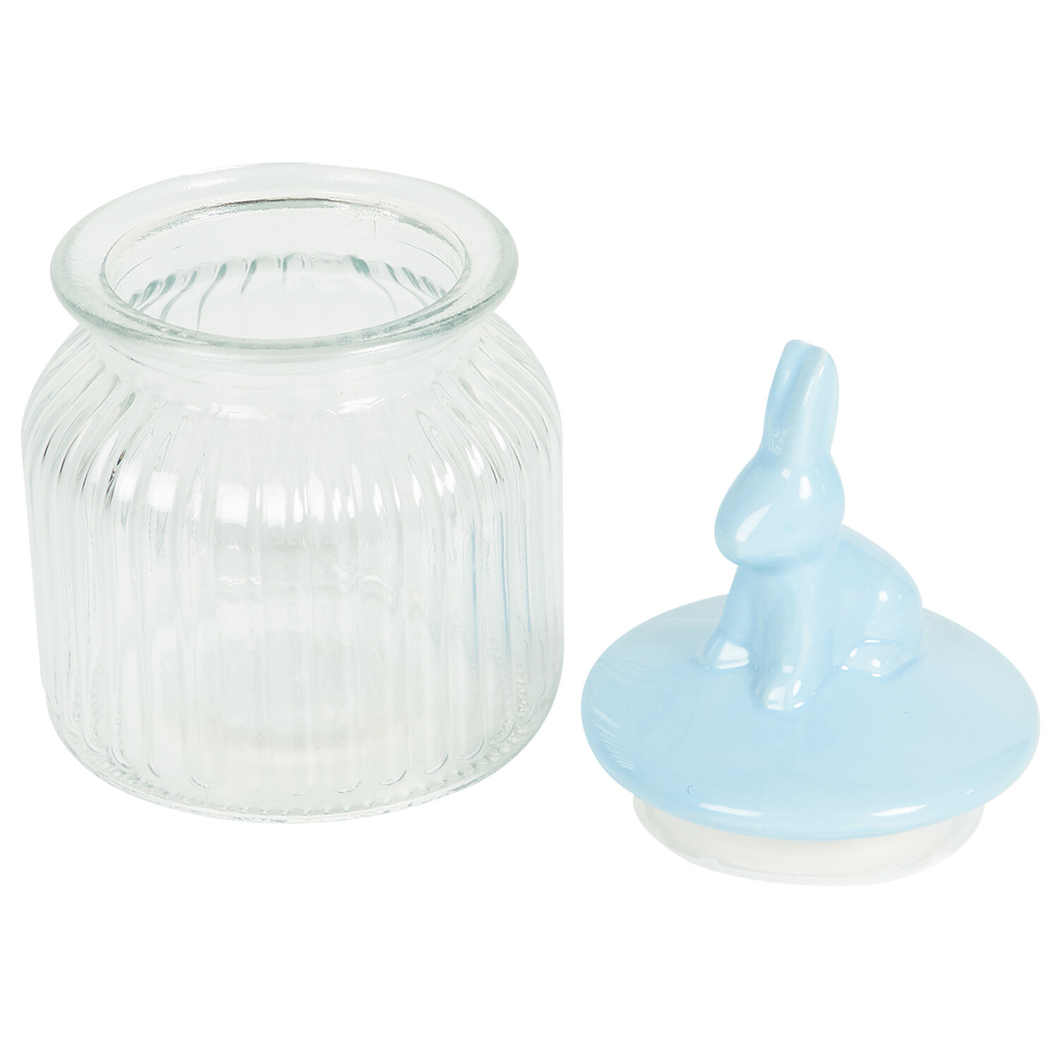 Easter Bunny Lid Jar  - Blue Image 4