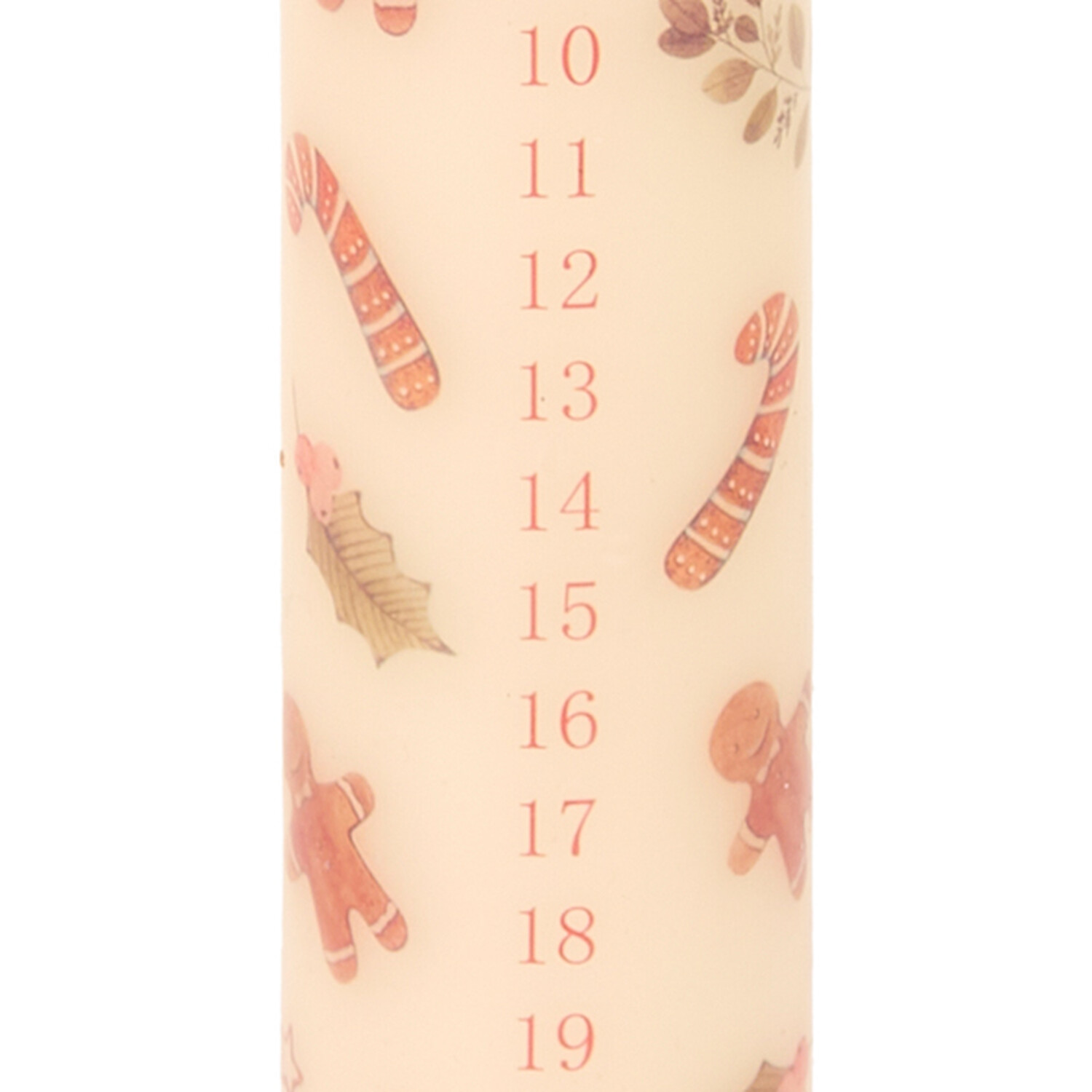 Festive Advent Print Candle Image 5