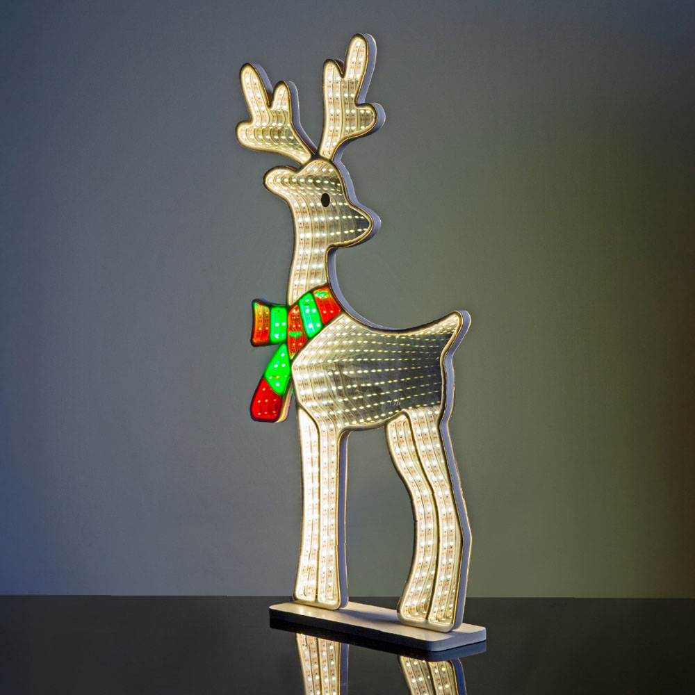 The Christmas Workshop LED Reindeer Man Infinity Light Xmas Decoration 60cm Image 4