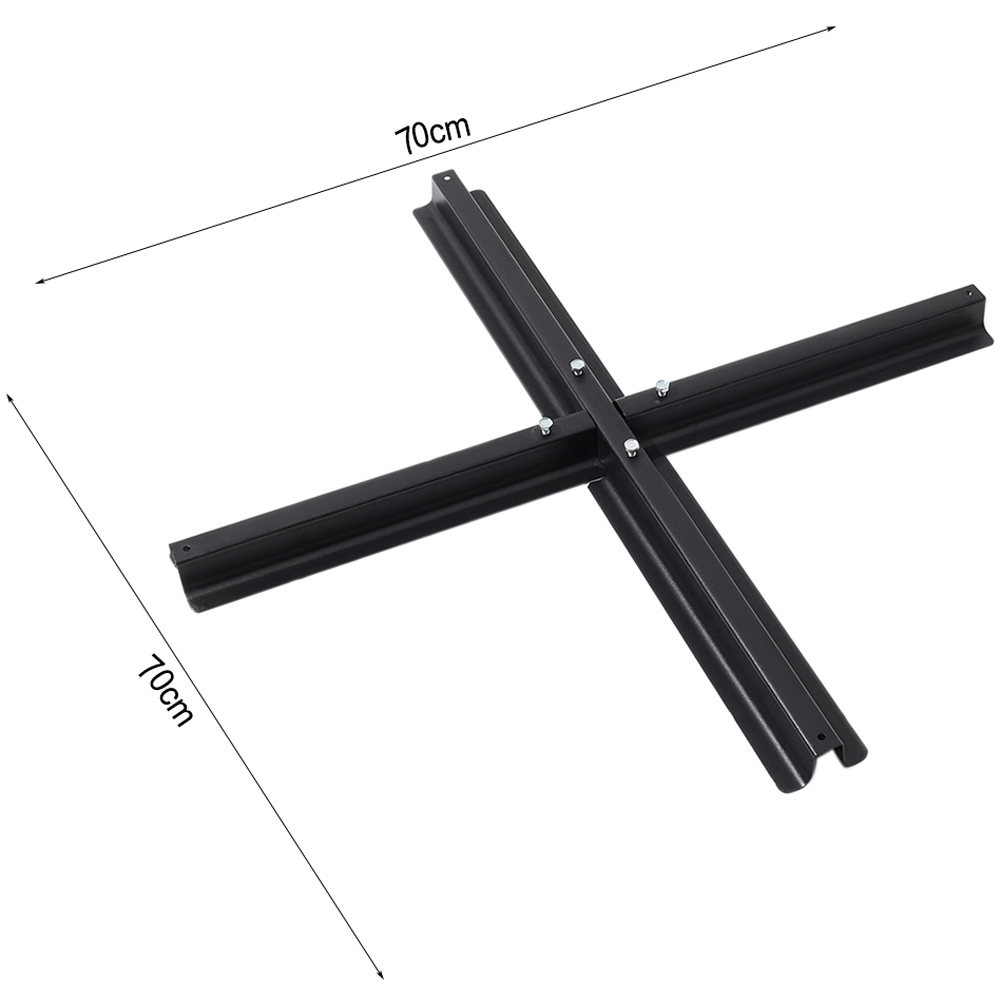 Living and Home 4 Piece Square Parasol Base with Cross Base 100 x 100cm Image 7