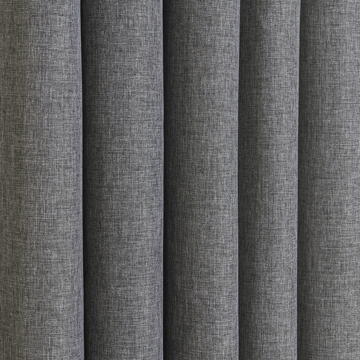 My Home Taylor Charcoal Blackout Eyelet Curtains 168 x 183cm Image 2