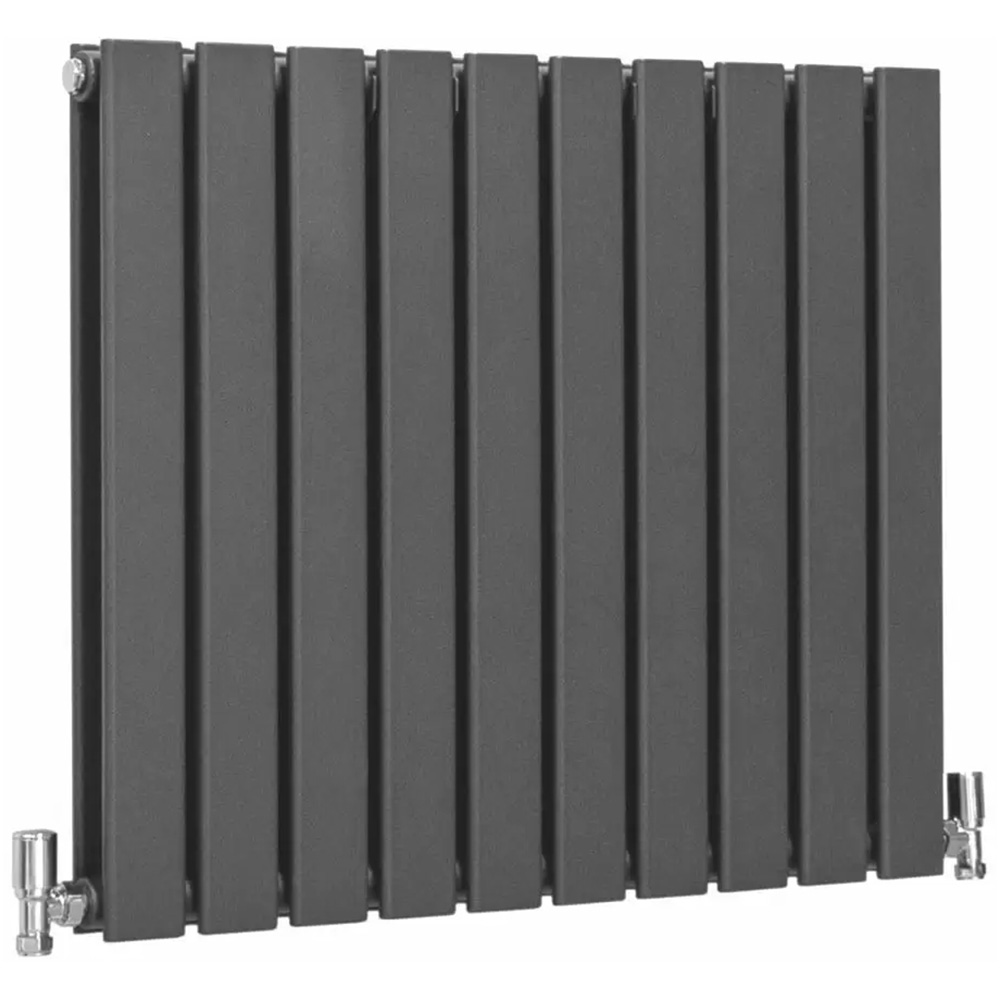 MonsterShop Anthracite Grey Flat Radiator 600 x 700mm Image 1