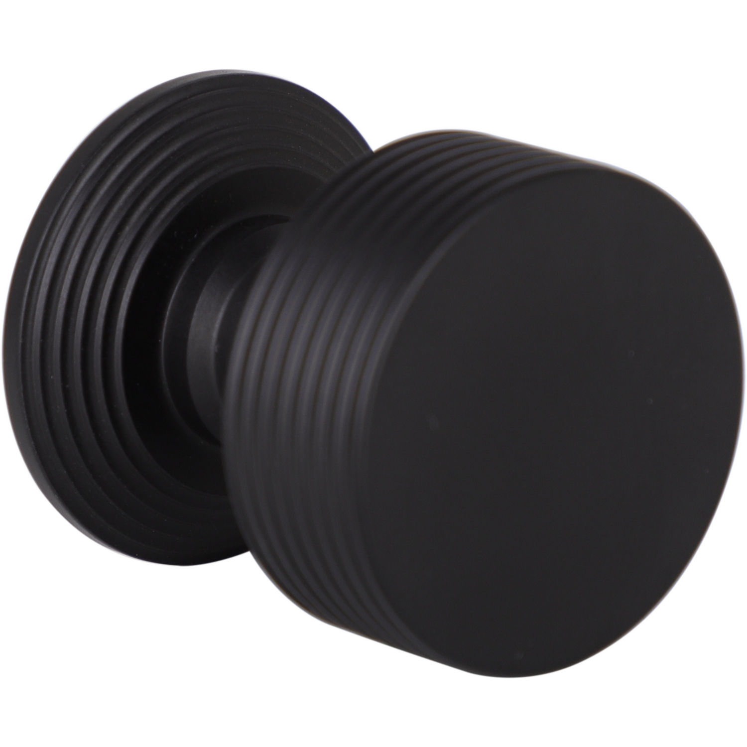 Pack of 4 Westminster Ringed Cabinet Knobs Matt Black Image 2