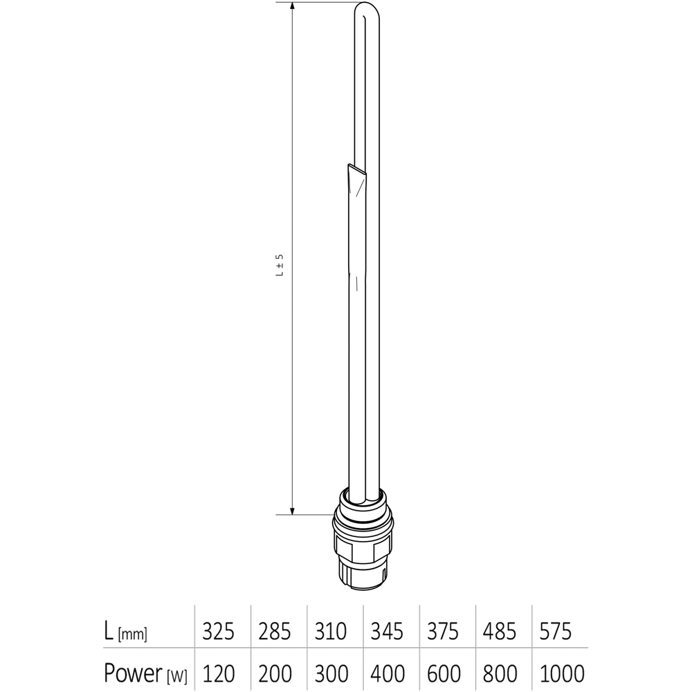 Terma TS1 Heating Element Probe 120W Image 3