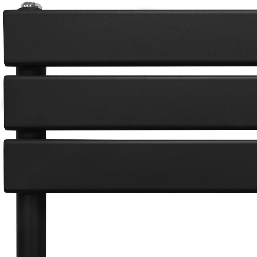 Monster Shop 2461BTU Black Flat Panel Towel Radiator 1200 x 600mm Image 4