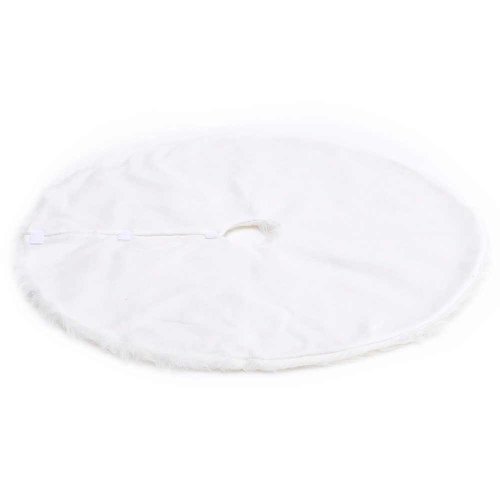 Living and Home Snow White Christmas Tree Skirt 78cm Image 3
