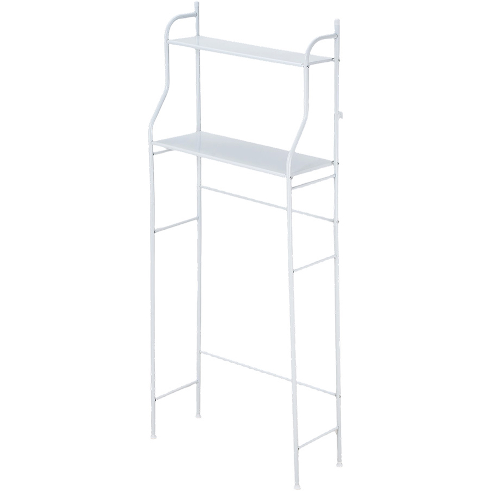 Living and Home 2 Shelf White Over-Washing Machine Storage Rack Image 2