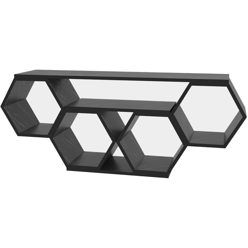 Decorotika Honey Full Bendire Wide Hexagonal TV Unit Image 2