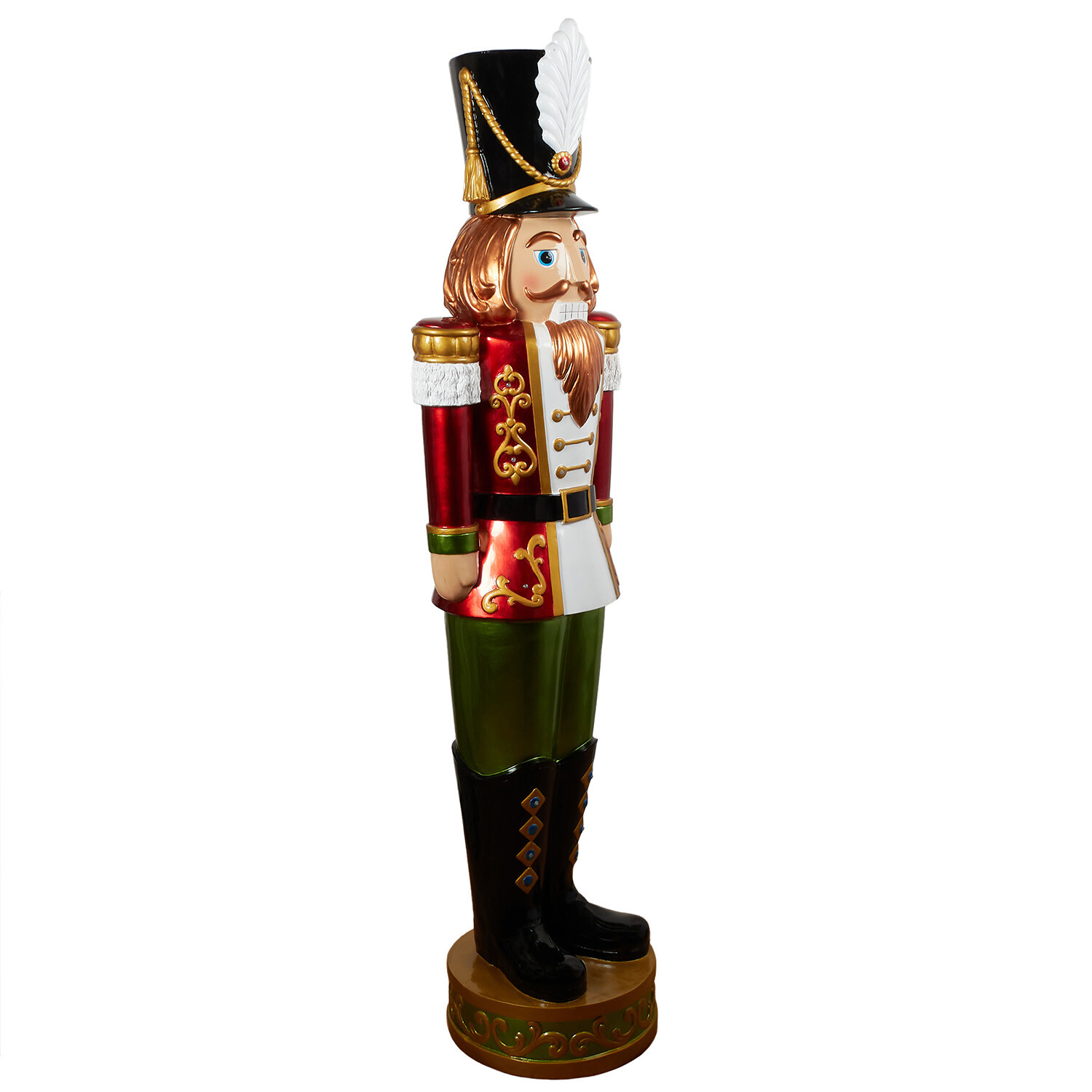 5ft LED Traditional Nutcracker - Red Image 2