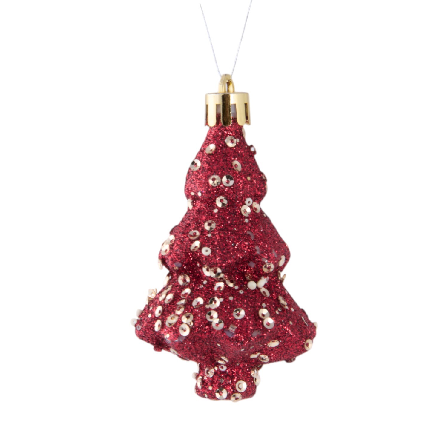 Flower and Bauble Set Burgundy Image 7