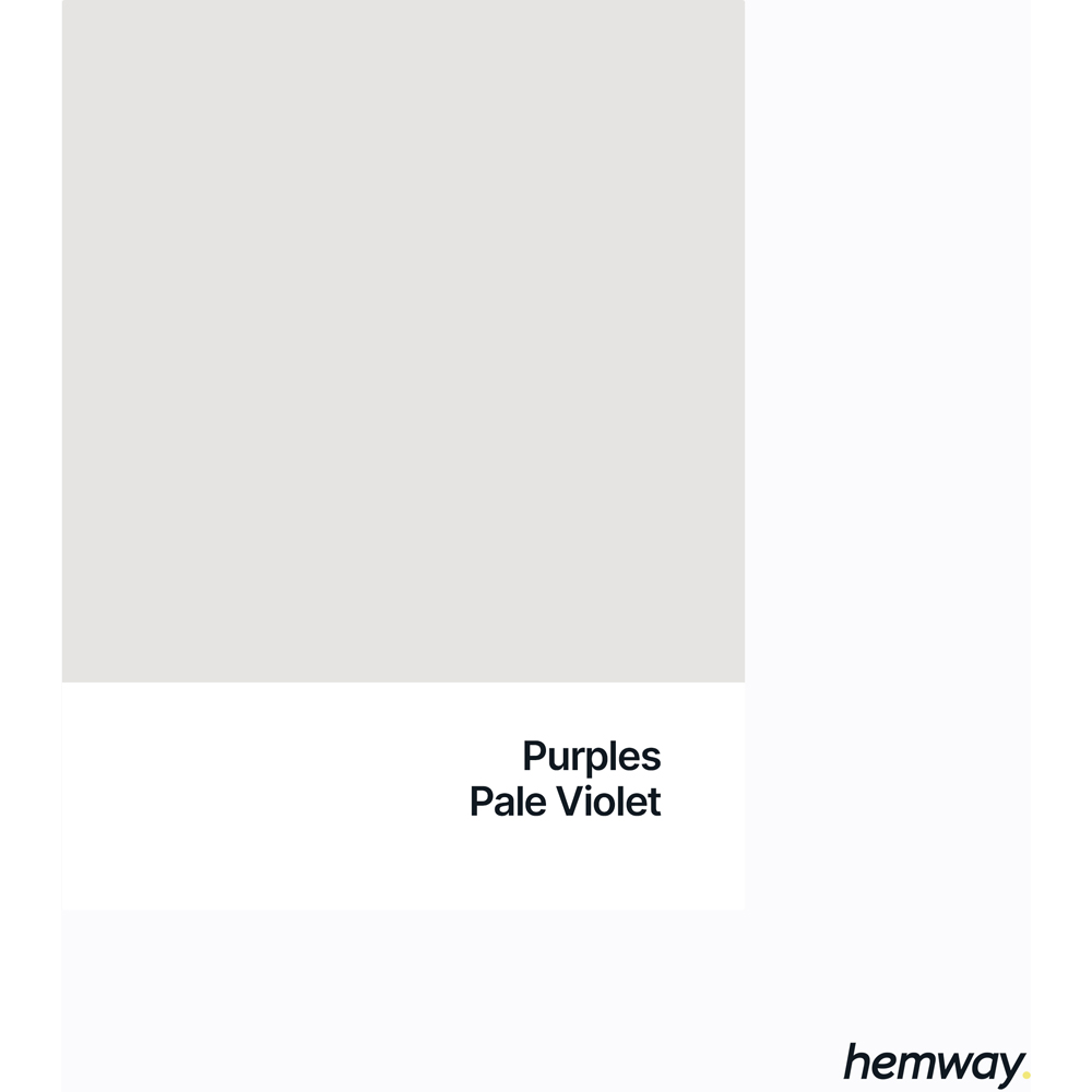Hemway Pale Violet Interior Matt Acrylic Emulsion Paint 2.5L Image 5
