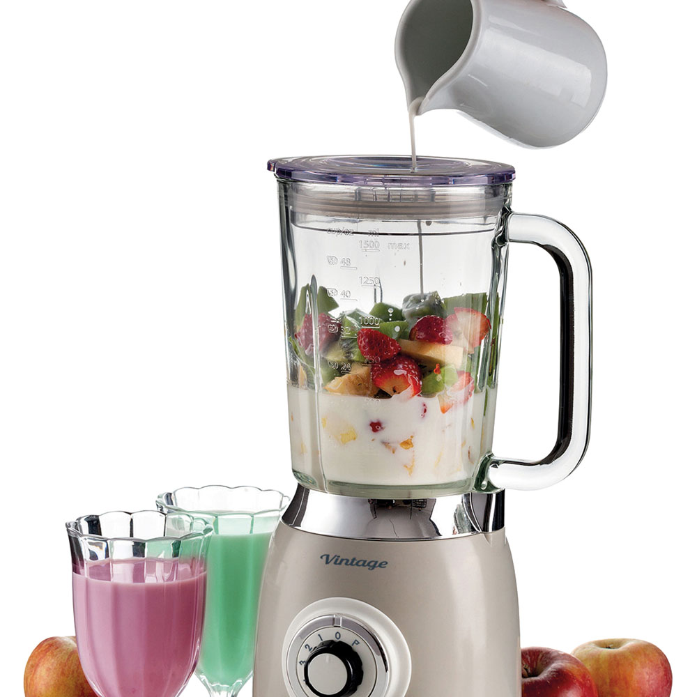 Ariete Cream Vintage 1.5L Glass Jug Blender Image 5