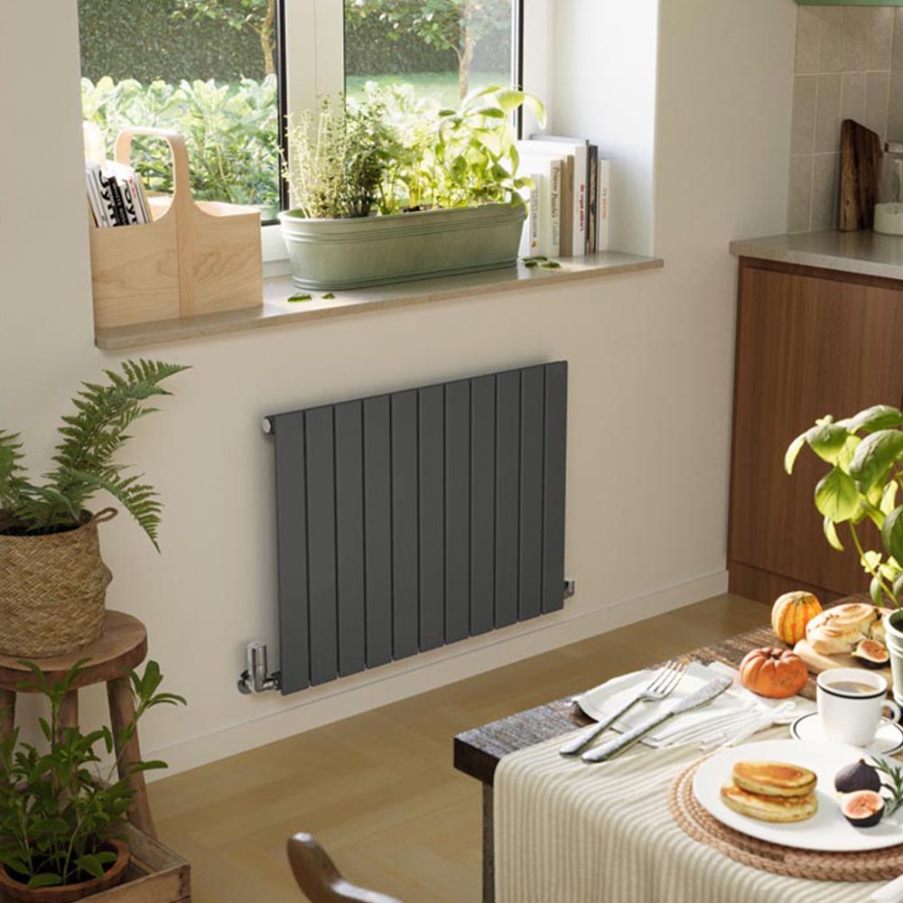Terma Forte 1903 BTU Metallic Grey Single Panel Radiator 600 x 810mm Image 2