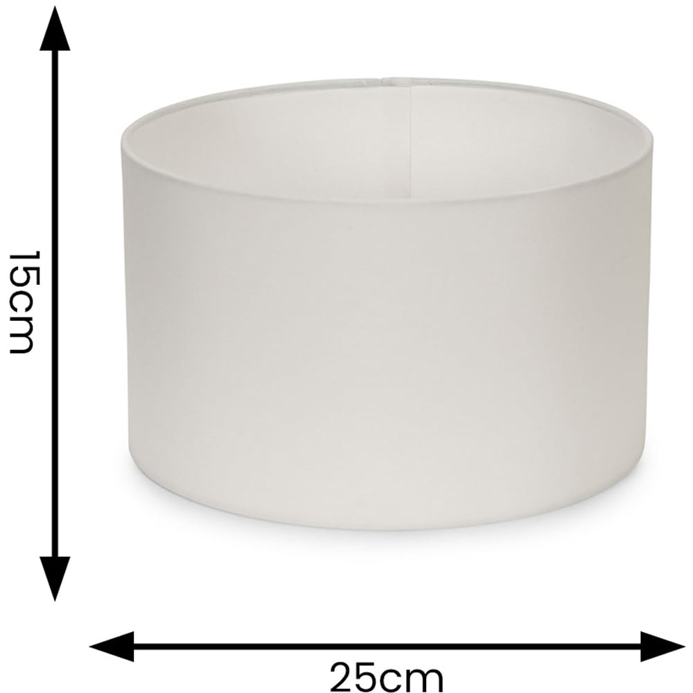 ValueLights Reni White Ceiling Drum Lamp Shade Small Image 6