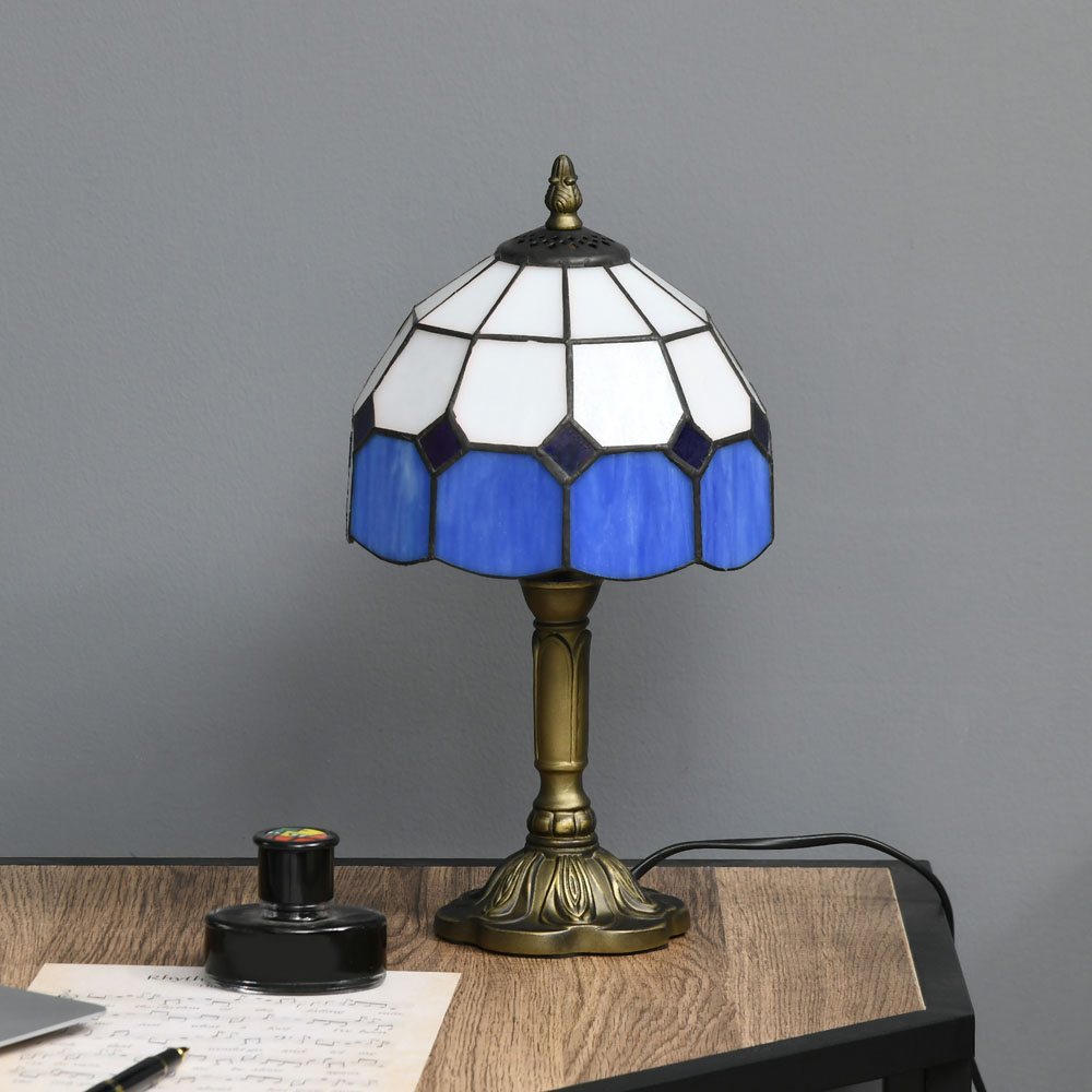 Portland Blue Antique Table Lamp Image 5