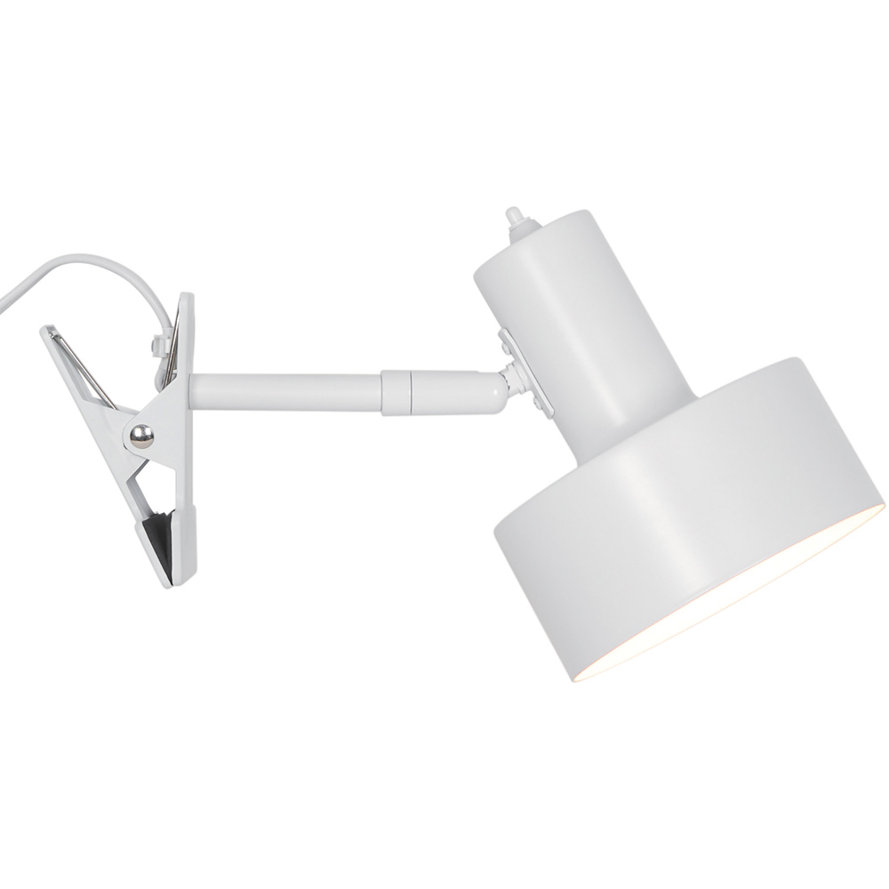 Nordlux Matis E27 White Clamp Lamp Image 3