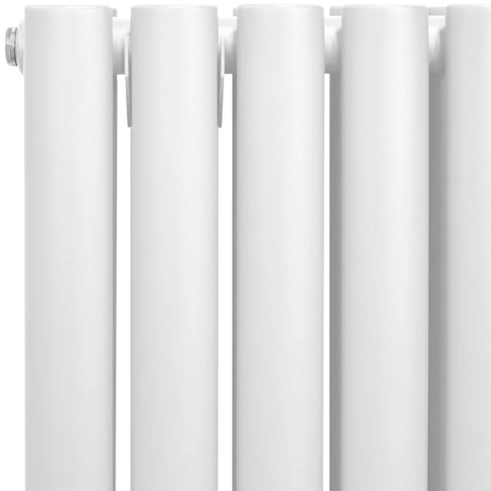 Monster Shop 3211BTU White Oval Column Radiator and Valves 1800 x 240mm Image 4