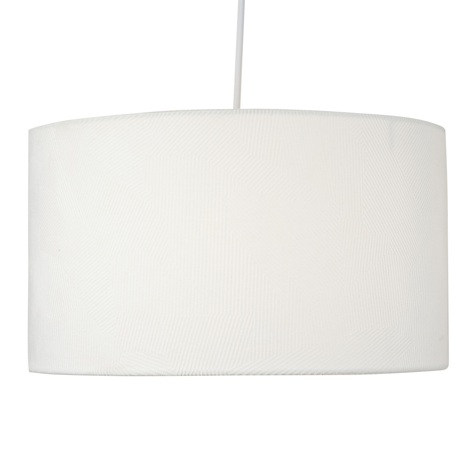 Geometric Drum Shade - White / 20cm / 300g Image 6