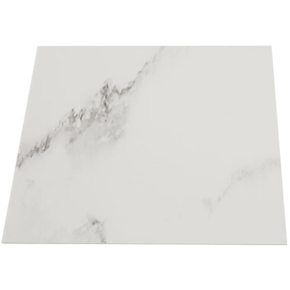 Living and Home Marble Patterned Calacatta White PVC Self Adhesive Wall Sticker 10 Pack Image 2