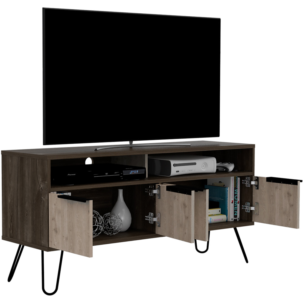 Core Products Nevada 4 Doors Smoke Oak Effect TV Unit Image 4
