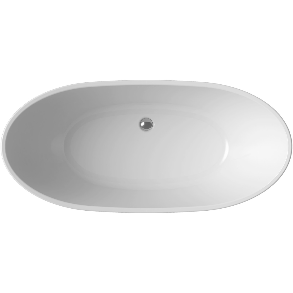 Bathstore Argent White Double Round End Freestanding Bath 1700 x 780mm Image 3