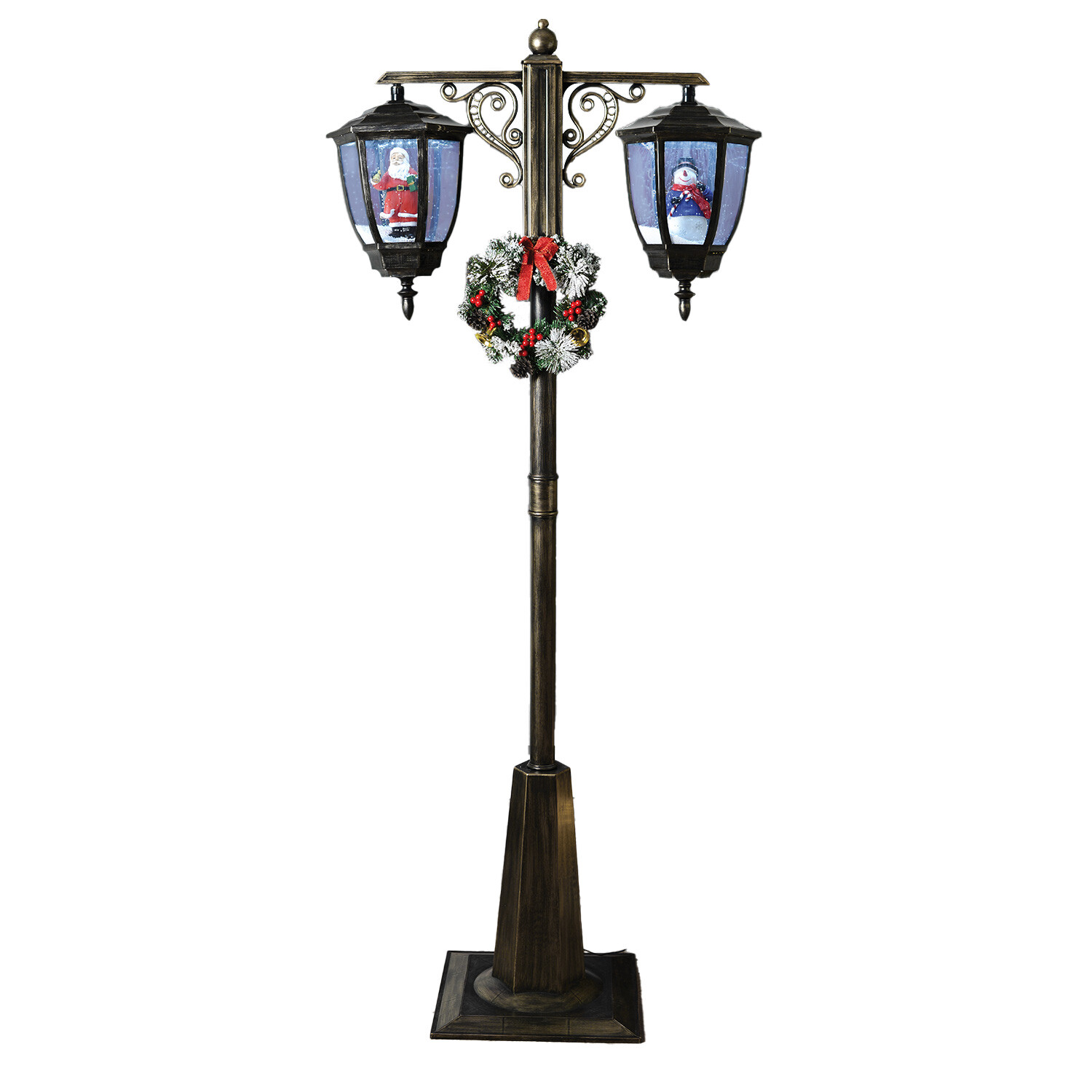 Gold Double Snowing Lantern Image 2