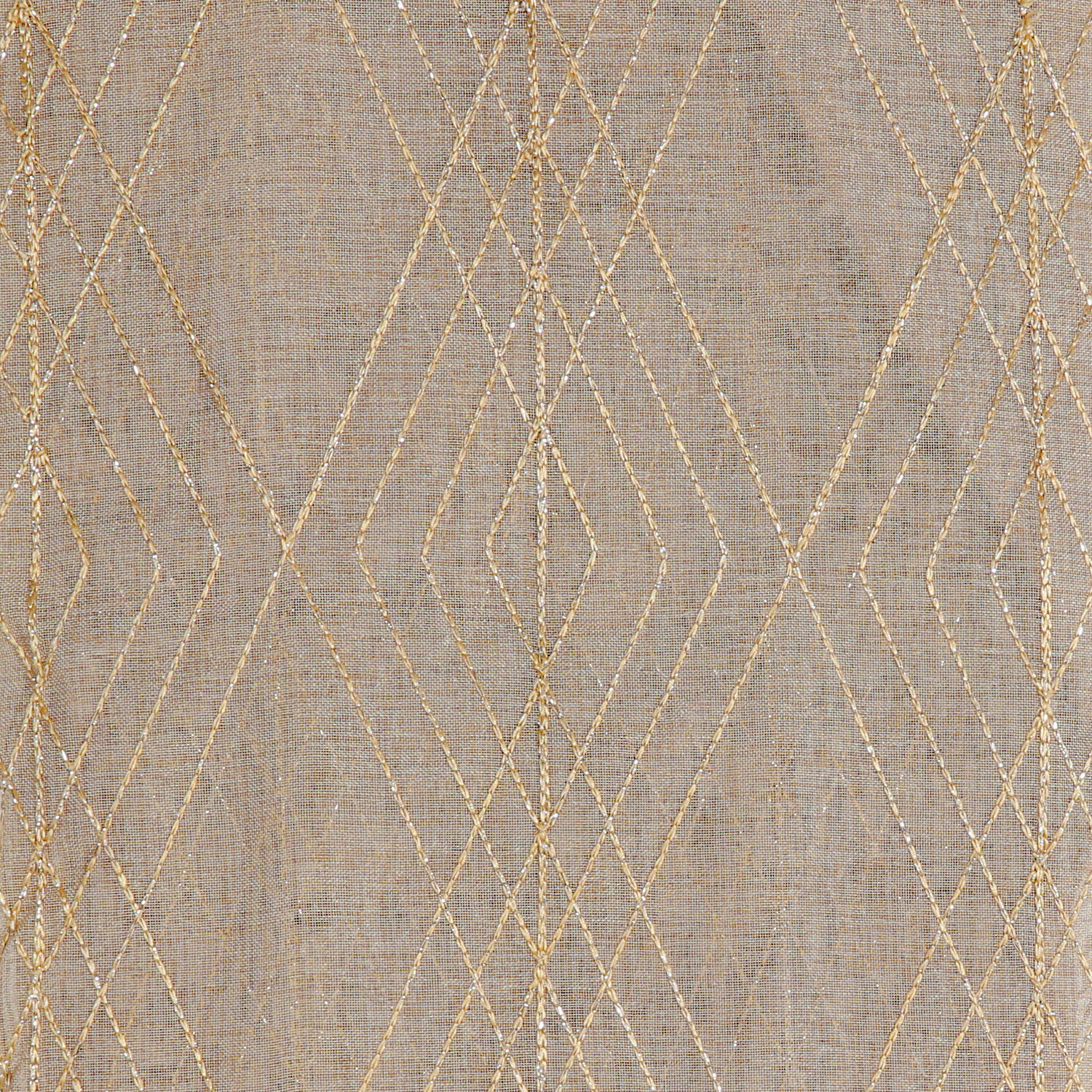Divante Sabella Metallic Geo Voile Curatin 240 x 140cm Image 3