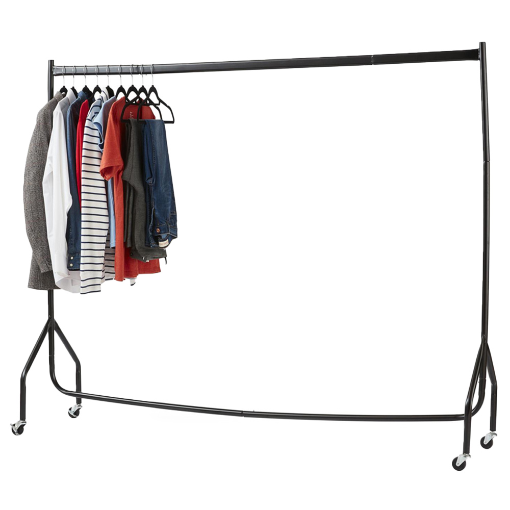 House of Home Tall Heavy Duty Black Clothes Rail 5 x 6ft Image 3