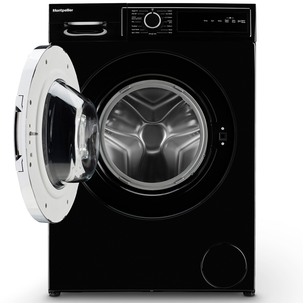 Montpellier MWM814BLK 8kg Black Wide Washing Machine Image 4