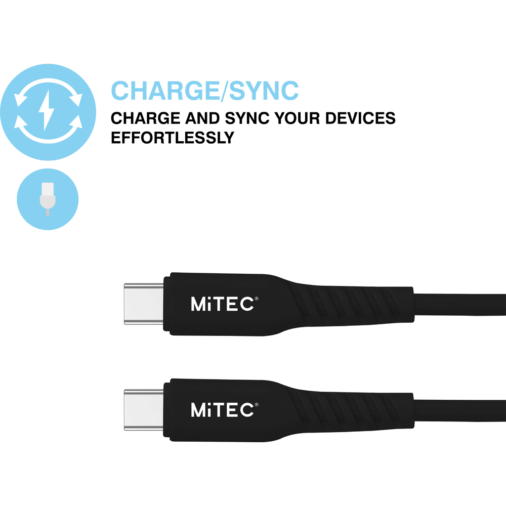 MiTEC MiPOWER 1m USB Type C to Type C Charge and Sync Cable Image 4