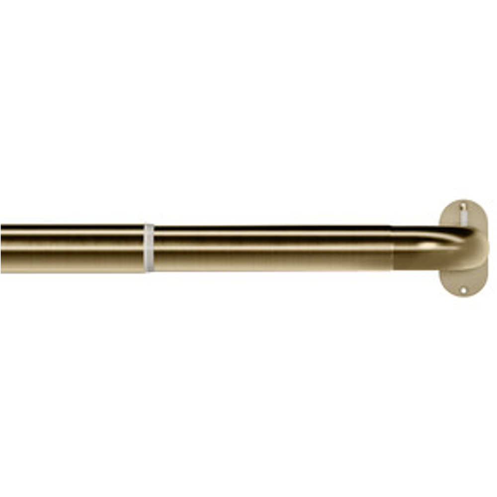 New Edge Blinds 170-300cm Antique Brass Room Darkening Extendable Curtain Pole Image 3