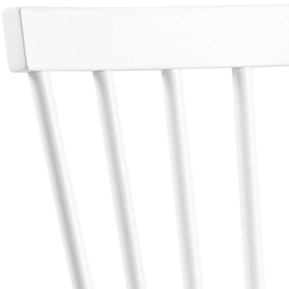 Florence Riano Set of 2 White Dining Chairs Image 5