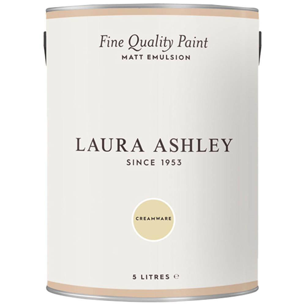 Laura Ashley Creamware Matt Emulsion Paint 5L Image 2