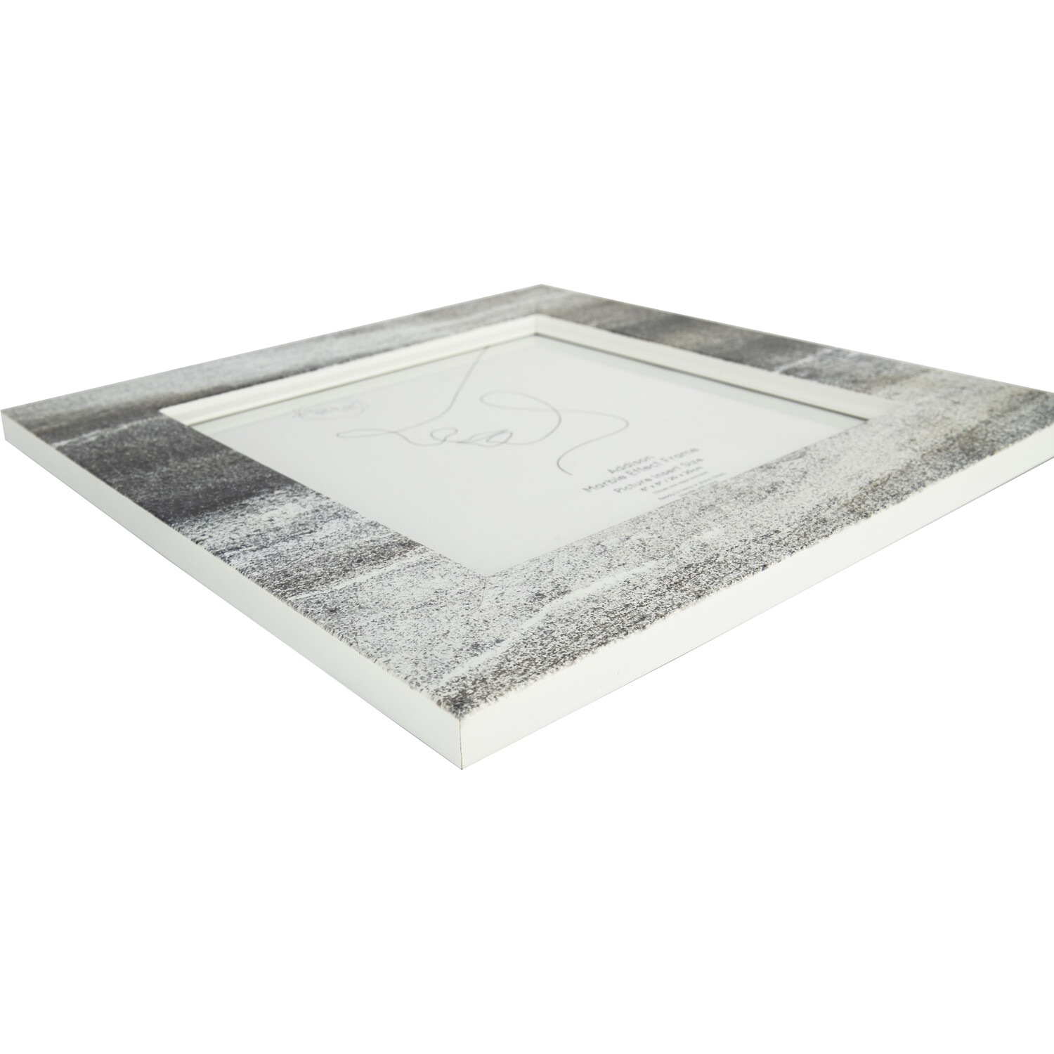 Addison Marble Effect Frame Grey 8 x 8in Image 2