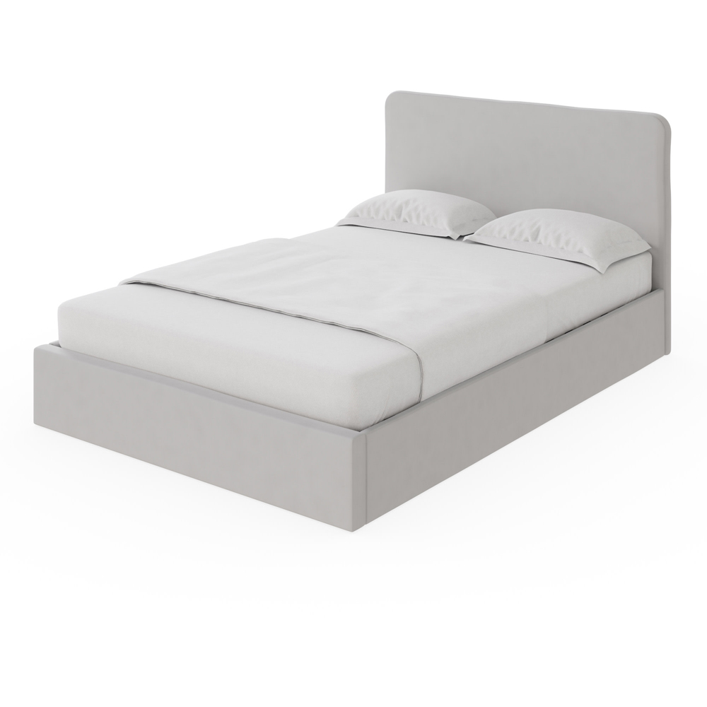 GFW Chiswick Double Soft Grey Ottoman Bed Image 5