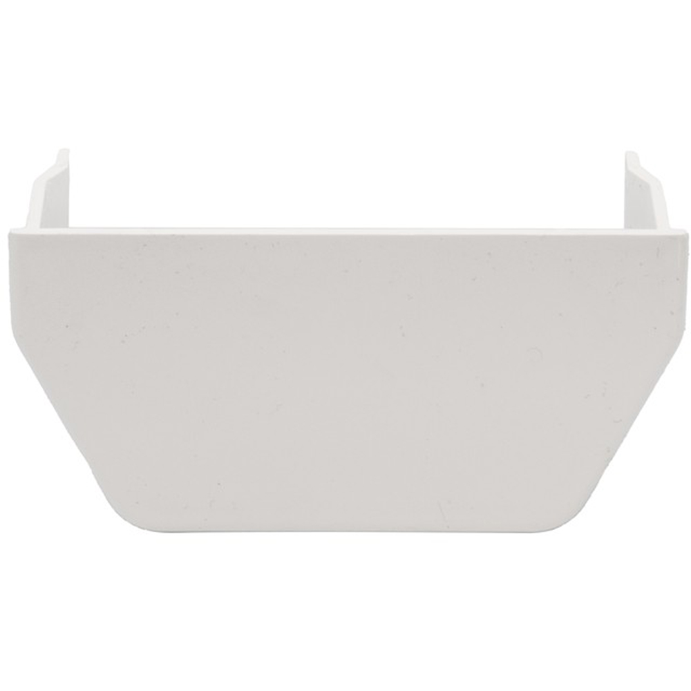 FloPlast Square Gutter Internal Stop End White 114mm Image 3