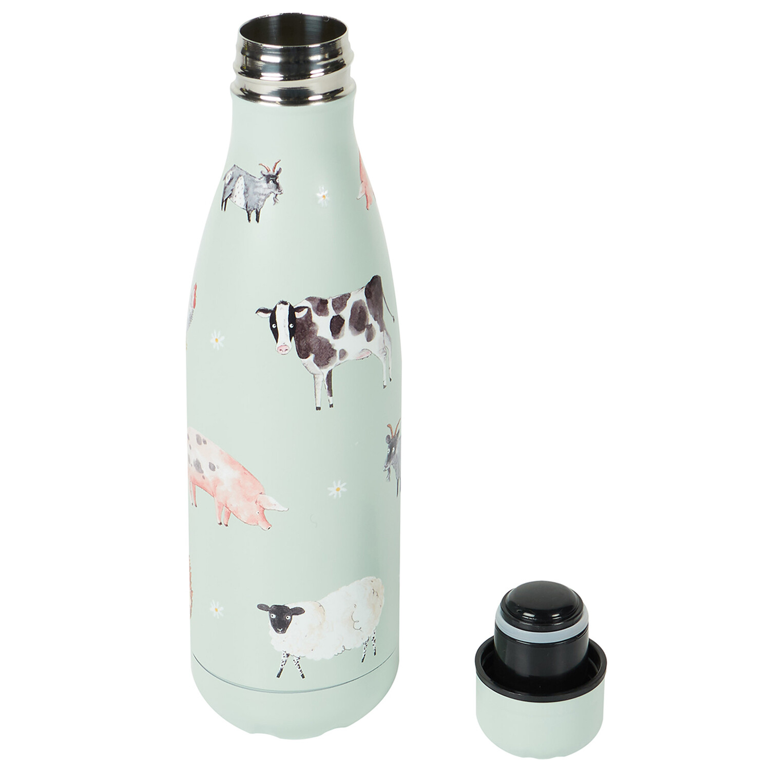 Daisy Farm Vacuum Bottle 500ml - Grey Image 4