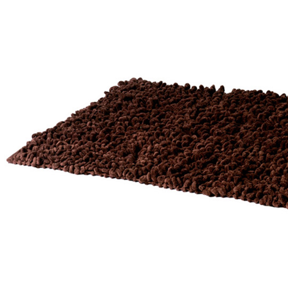 Riva Home Chenille Twist Chocolate Indoor Rug 90 x 150cm Image 2