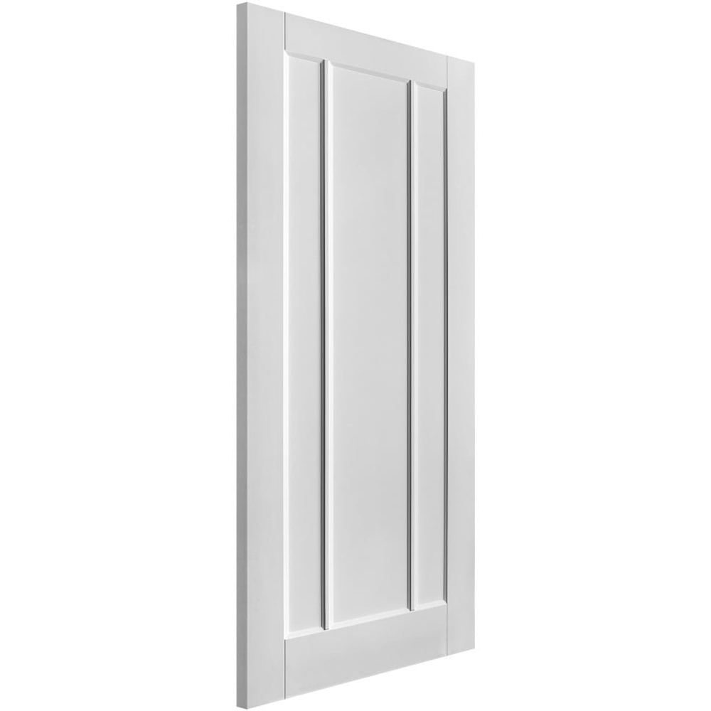 Toledo White Primed 3 Panel FD30 Fire Internal Door 1981 x 762 x 44mm Image 2
