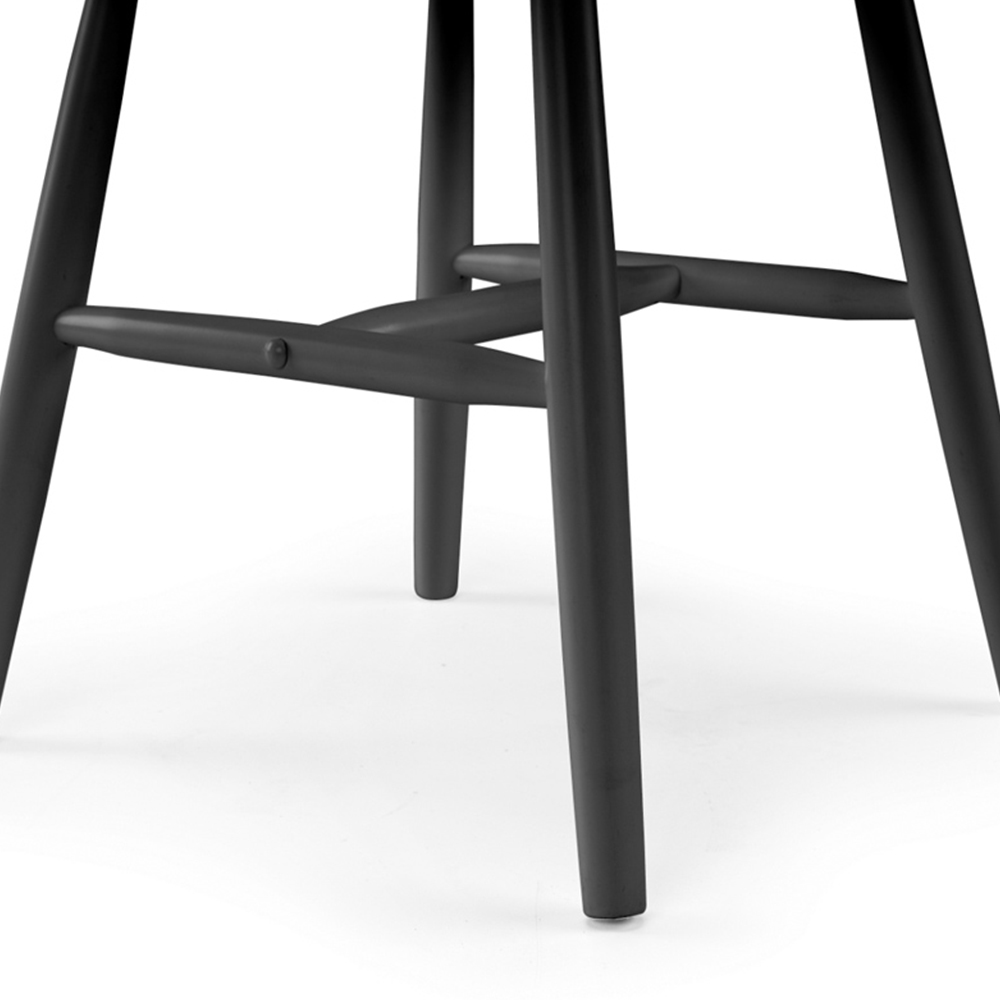 Julian Bowen Modena Set of 2 Black Dining Chair Image 7