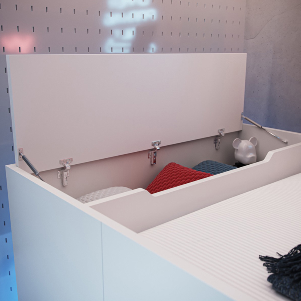 Recoil Shuttle Single White High Sleeper Image 3