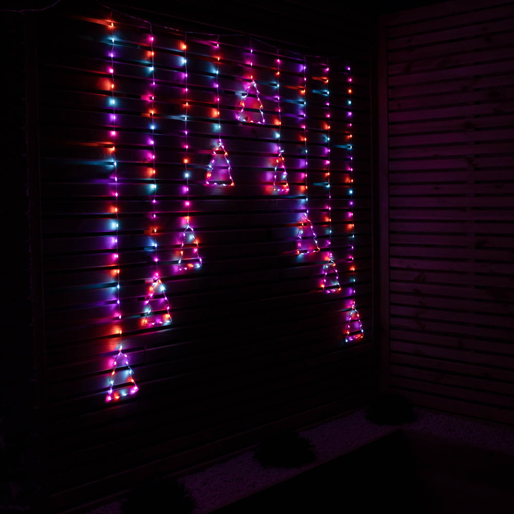 Premier FlexiBrights 258 Multicolour LED Christmas Tree Curtain Light 1.2 x 1.2m Image 6