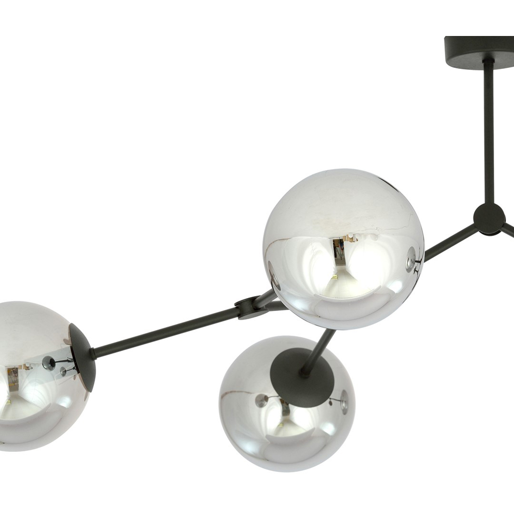 Emibig Space 4 Light Graphite Shade Black E14 Ceiling Light Image 4