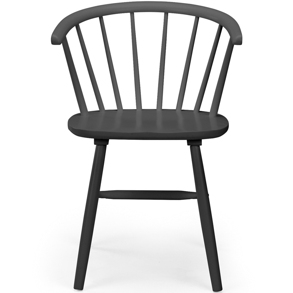 Julian Bowen Modena Set of 2 Black Dining Chair Image 4