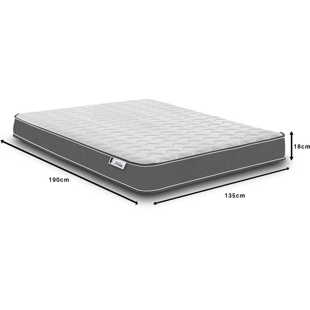 Extreme Comfort Cooltouch Colours Double Grey Memory Foam and Spring Mattress Image 5