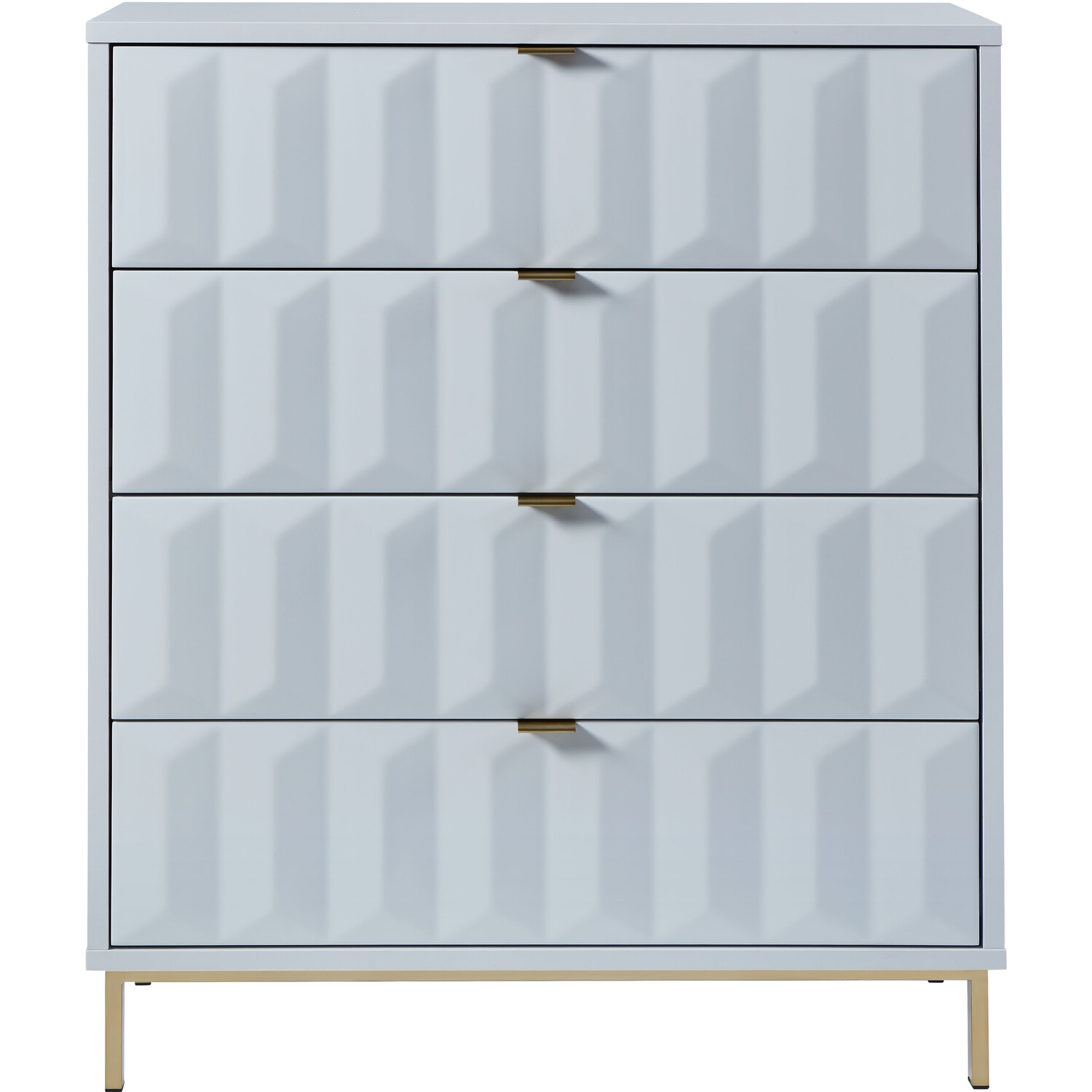 Lara 4 Drawer White Chest of Drawers Image 3